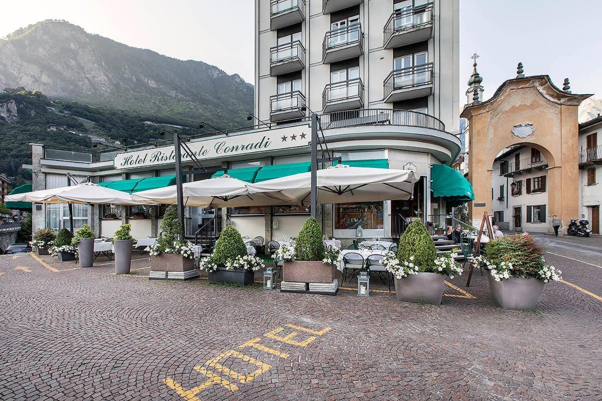 Hotel Conradi Chiavenna Exterior foto